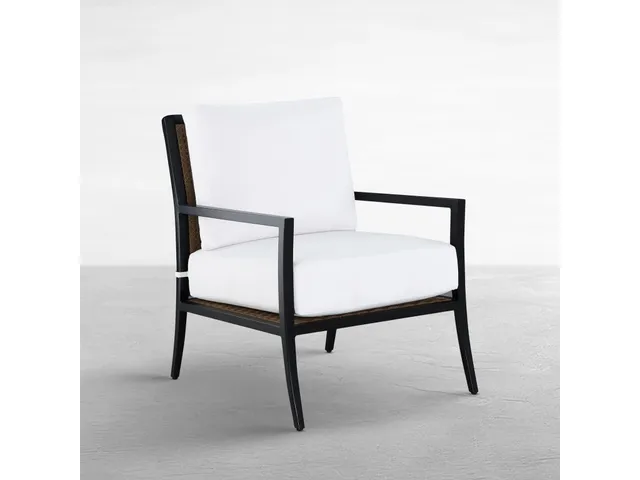 Bermuda Aluminum and Cane Lounge