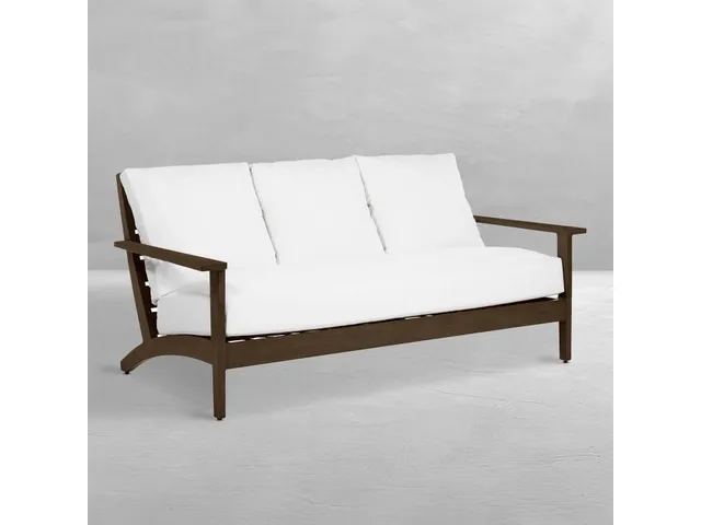 Kennebunkport Wrought Aluminum Outdoor Sofa