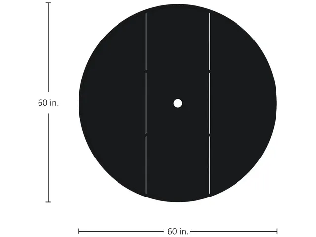 Horizon Aluminum Round Outdoor Table Top 60 in. Umbrella Hole - Alternative View