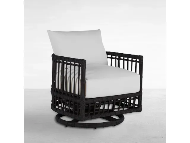 Newport N-Dura Resin Wicker Outdoor Woven Barrel Swivel Chair