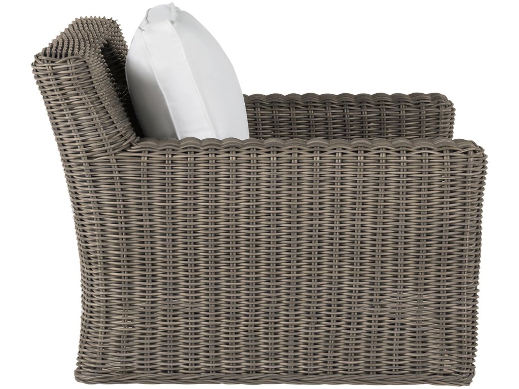 Rustic Woven N-Dura Resin Wicker Outdoor Swivel Lounge Chair - (No Speaker) - image 3