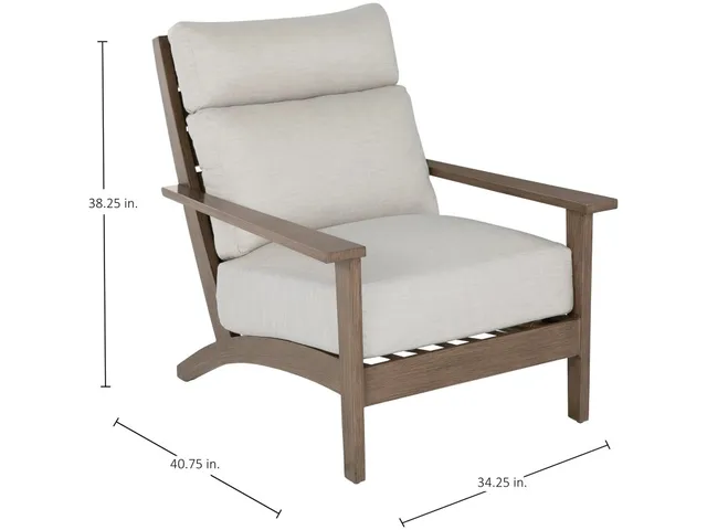 Kennebunkport Wrought Aluminum Outdoor Lounge Chair