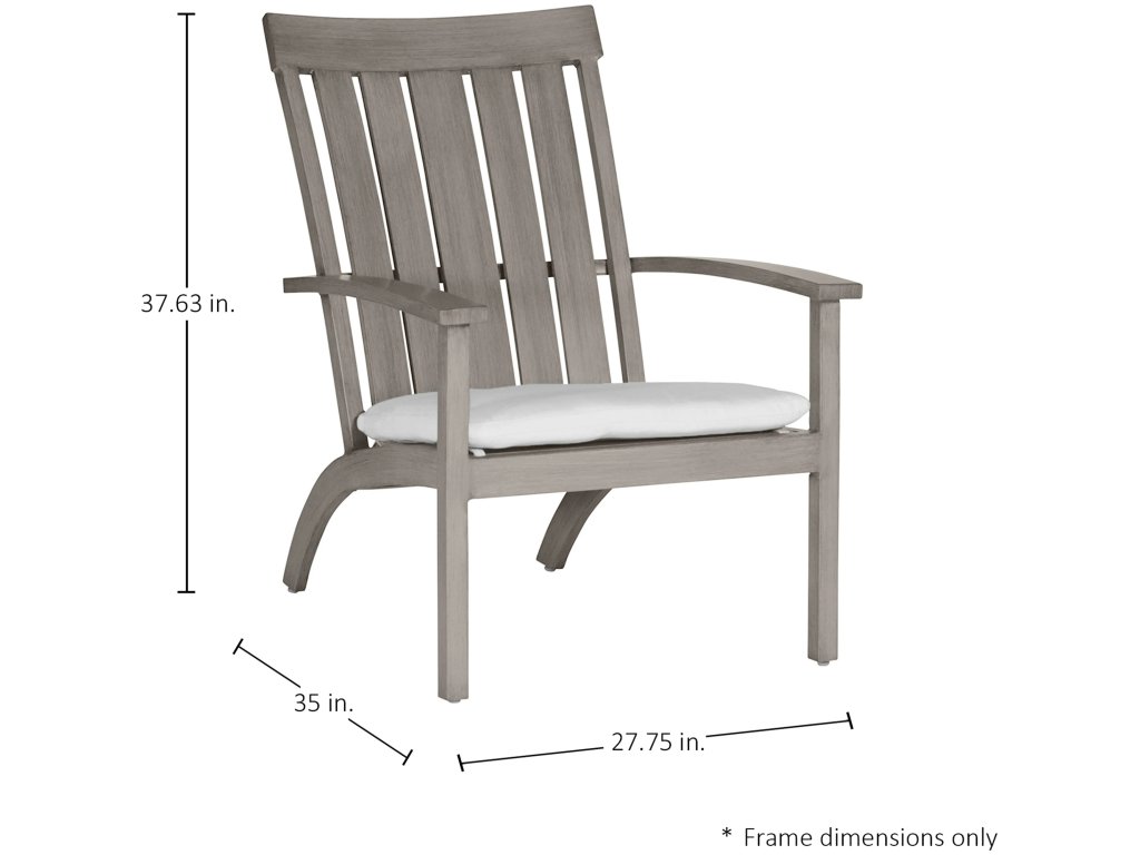 Club Wrought Aluminum Outdoor Adirondack Chair - image 1
