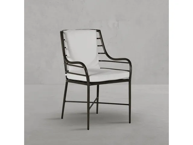 Carmel Wrought Aluminum Outdoor Arm Chair