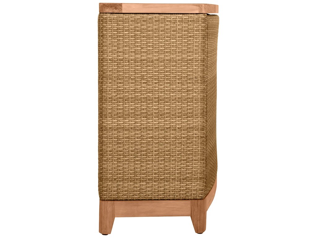 N-Dura Resin Wicker Outdoor Buffet Storage Table 5 Shelves - image 3