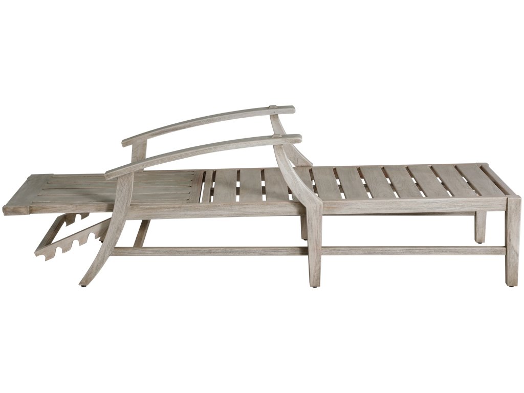 Croquet Teak Outdoor Chaise Lounge - image 7