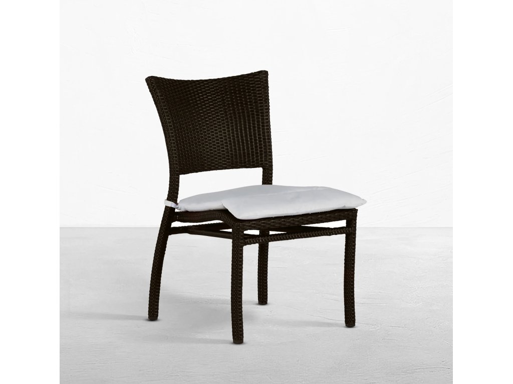 Skye Woven N-Dura Resin Wicker Stackable Outdoor Side Chair - main image