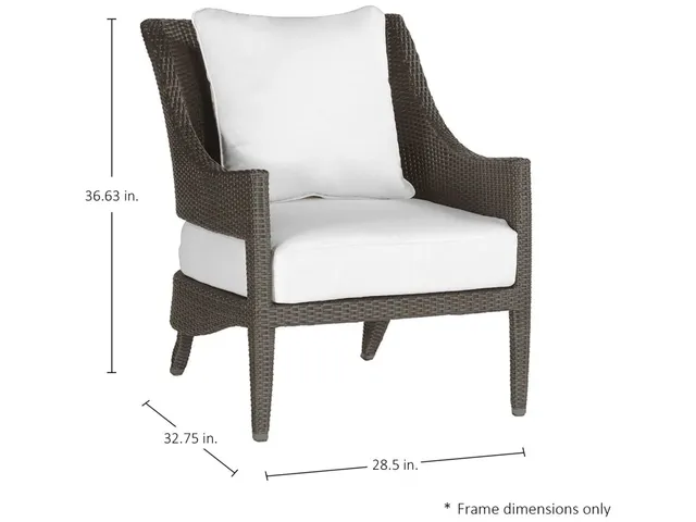 Athena Woven N-Dura Resin Wicker Outdoor Lounge Chair - Alternative View