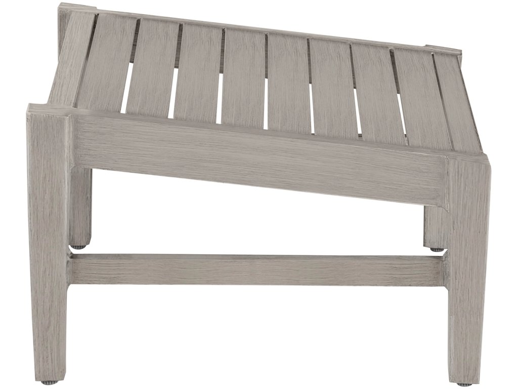 Croquet Wrought Aluminum Outdoor Ottoman - image 5