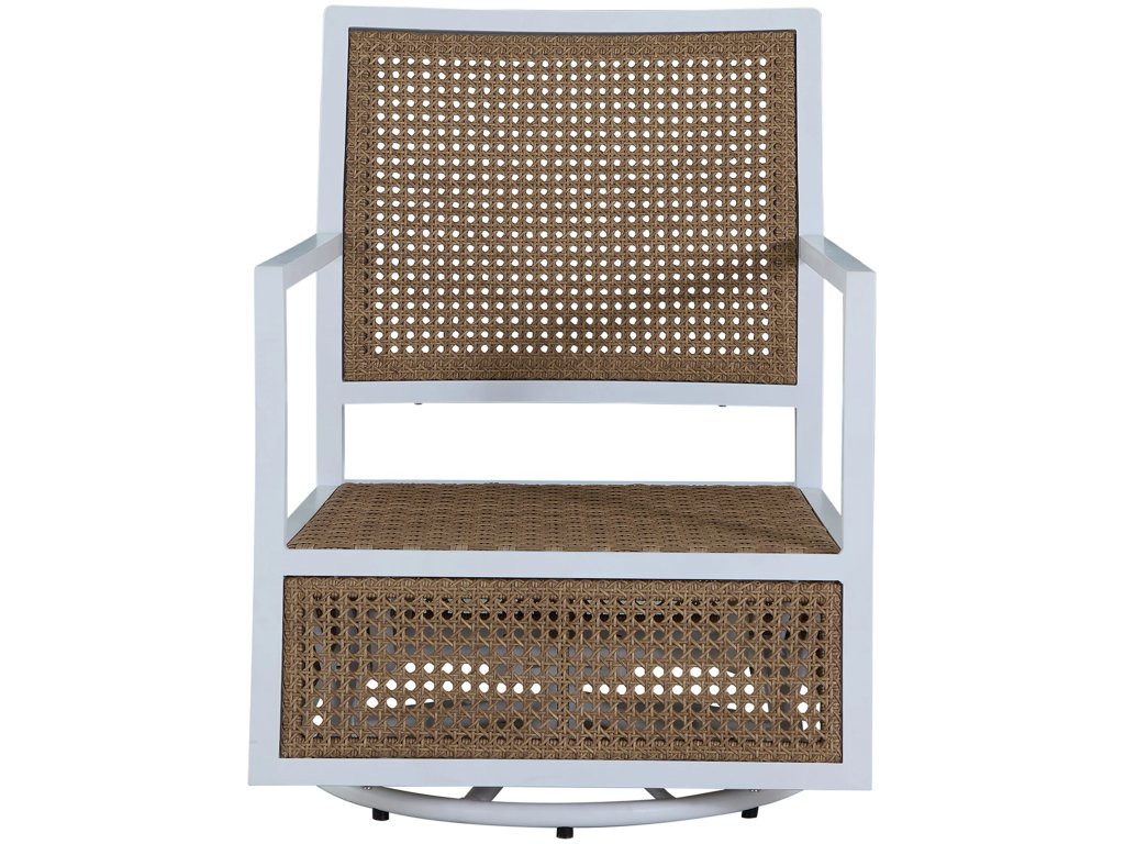 Bermuda Aluminum and Cane Glider Lounge - image 3