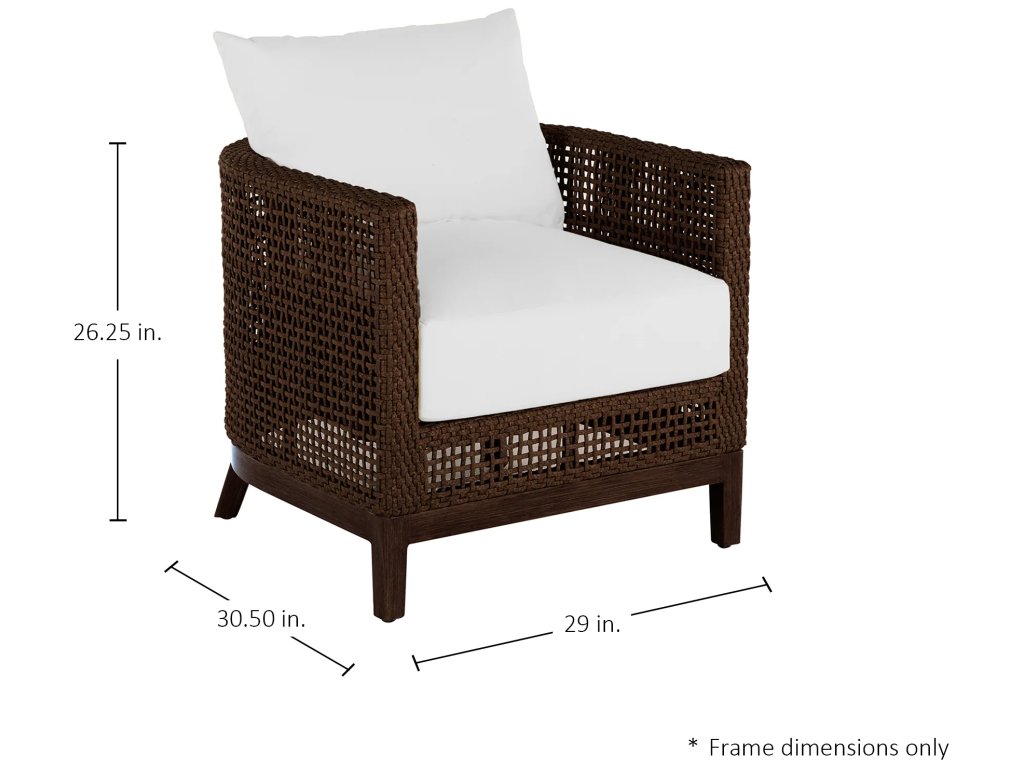 Peninsula N-Dura Resin Wicker Outdoor Barrel Chair - image 1