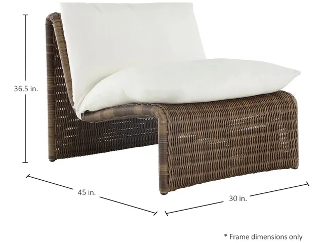 Como Resin Wicker Outdoor High Back Lounge Chair - Alternative View