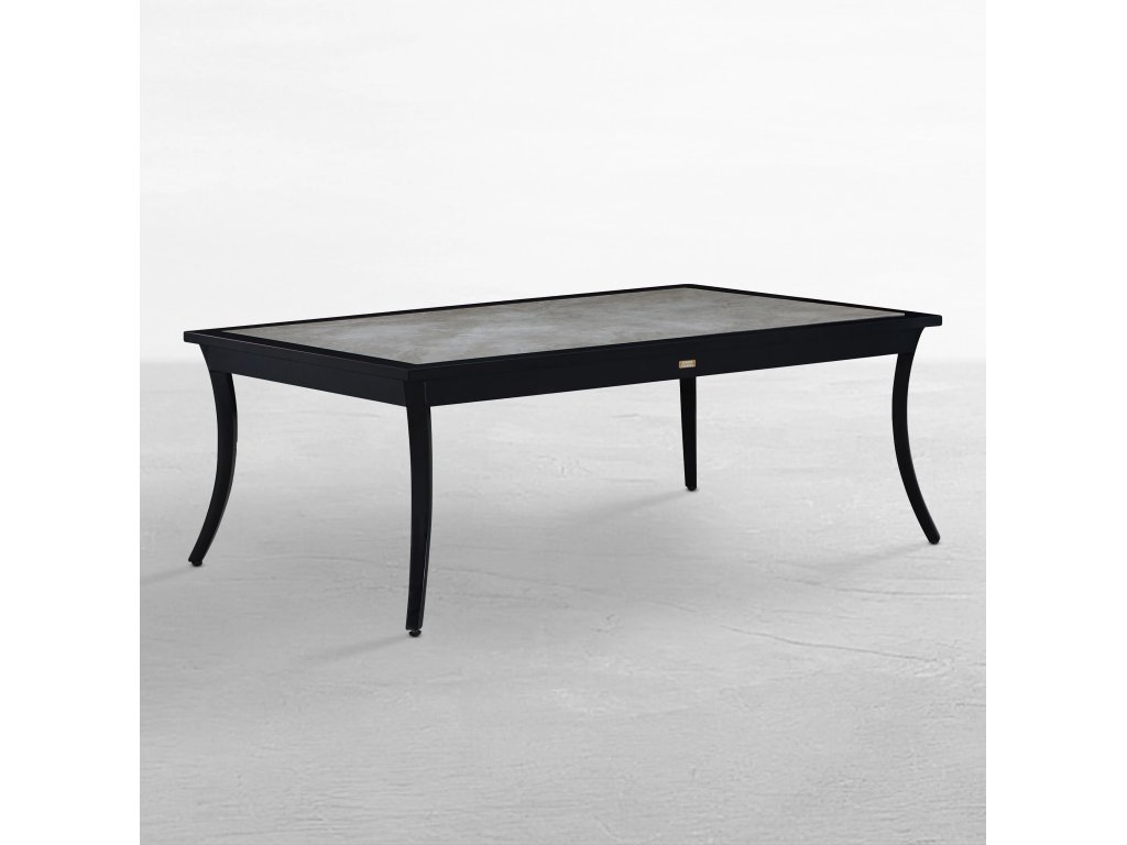 Bermuda Aluminum with Porcelain Top Rectangle Coffee Table - main image