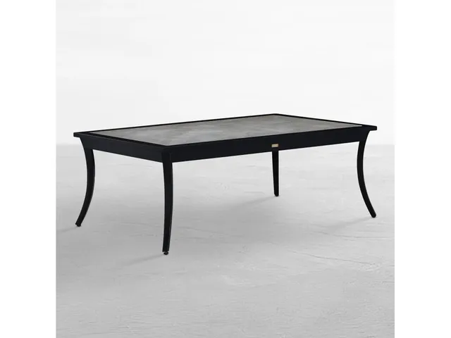 Bermuda Aluminum with Porcelain Top Rectangle Coffee Table