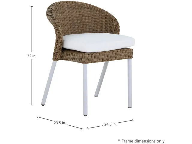 Dune Resin Wicker Stacking Side Chair