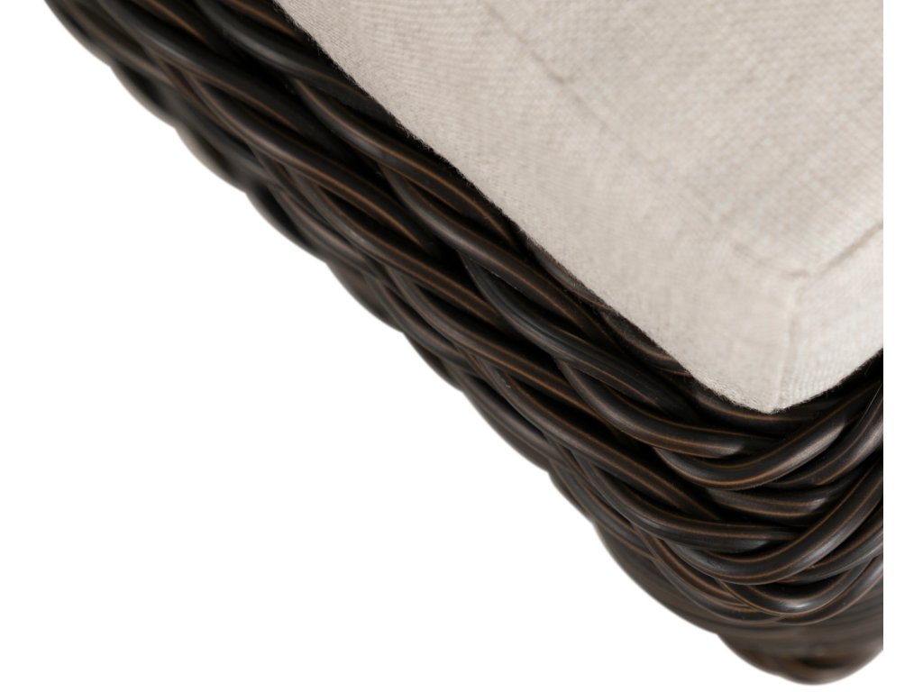 Rustic N-Dura Resin Wicker Outdoor Woven Ottoman - image 9