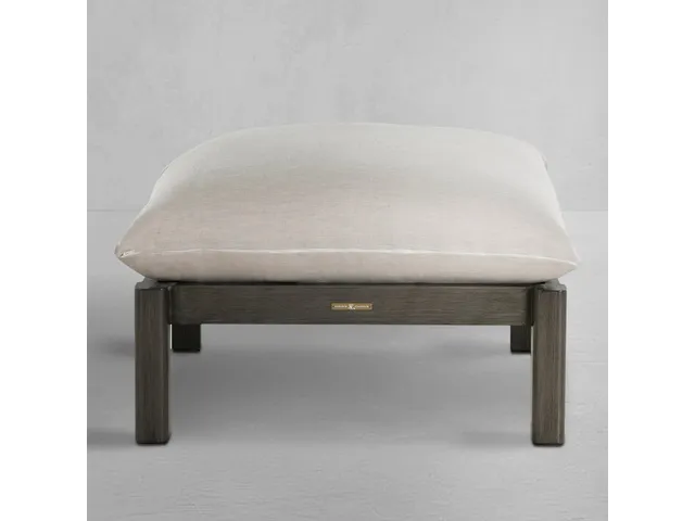 Monterey Wrought Aluminum Outdoor Ottoman