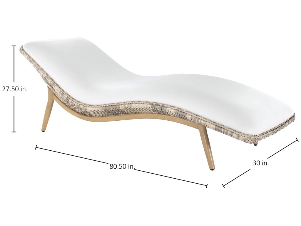 Palma N-Dura Resin Wicker Chaise Lounge - image 1