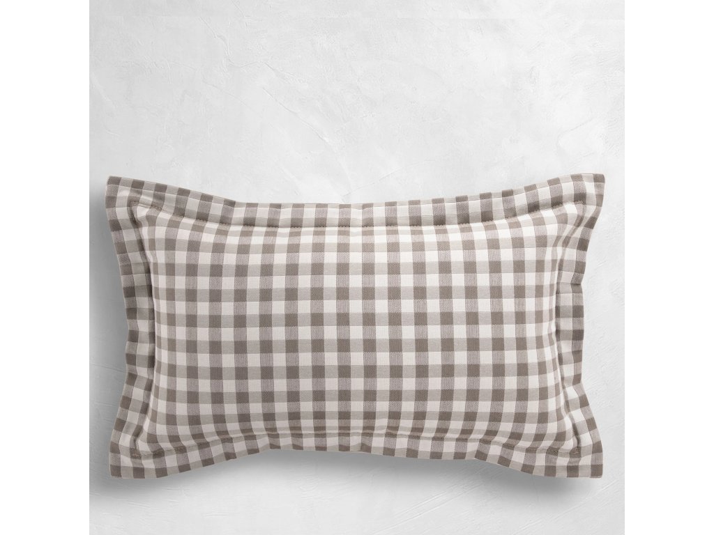 Check Plaid Outdoor Lumbar Pillow - image 2