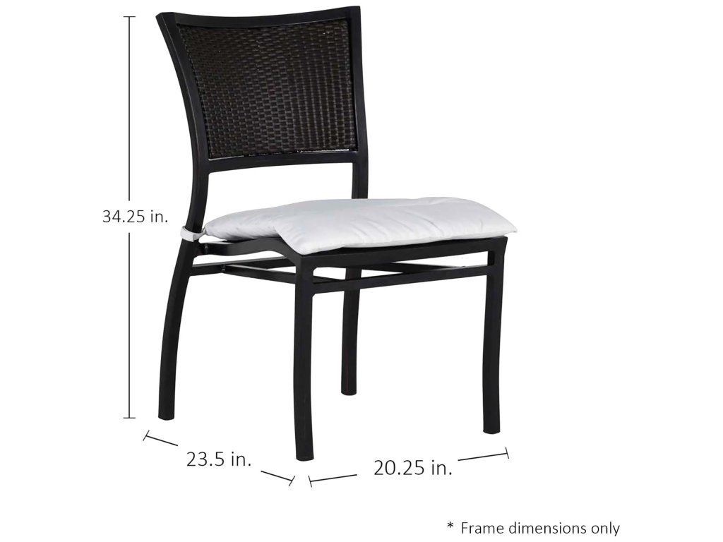 Aire N-Dura Resin Wicker Stackable Outdoor Side Chair - image 1