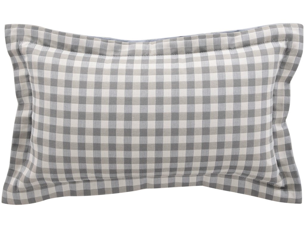 Check Plaid Outdoor Lumbar Pillow - image 3