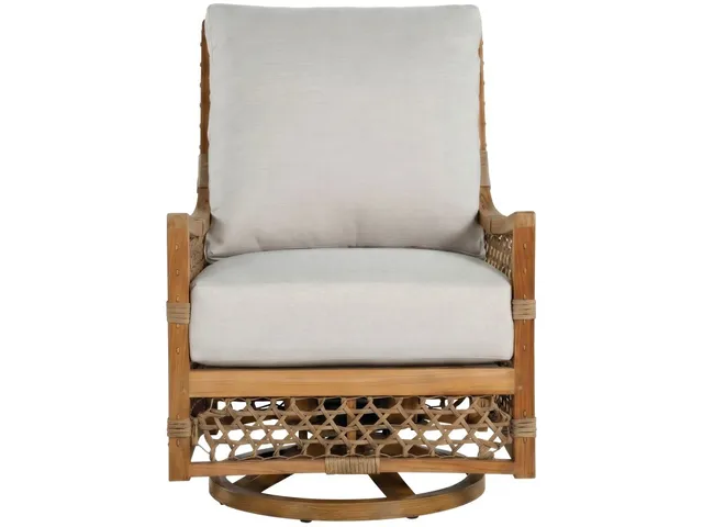 Aspen Teak Outdoor Swivel Lounge - Alternative View