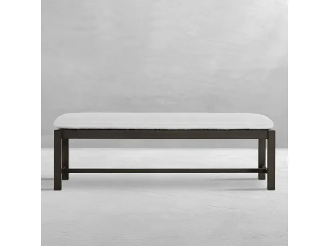 Club Wrought Aluminum Outdoor Backless Bench 60 in.