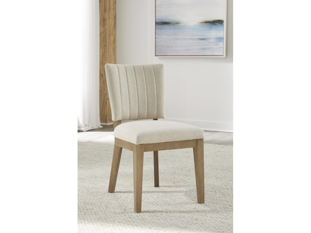 Sumner Channel Back Upholstered Dining Chair in Natural - main image