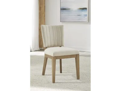 Sumner Channel Back Upholstered Dining Chair in Natural