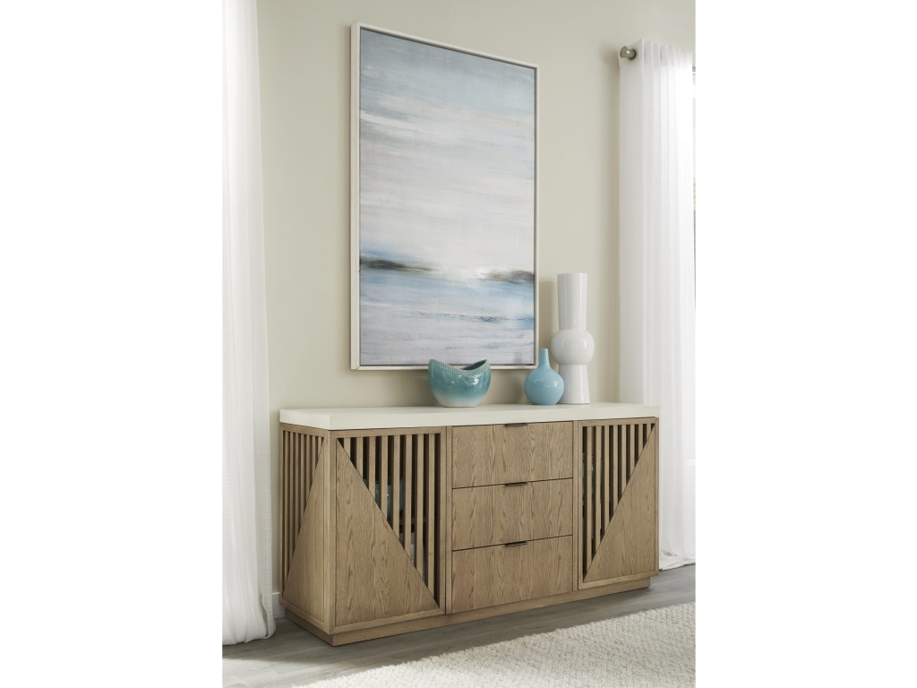 Sumner Three Drawer Two Door Sideboard in Natural - main image