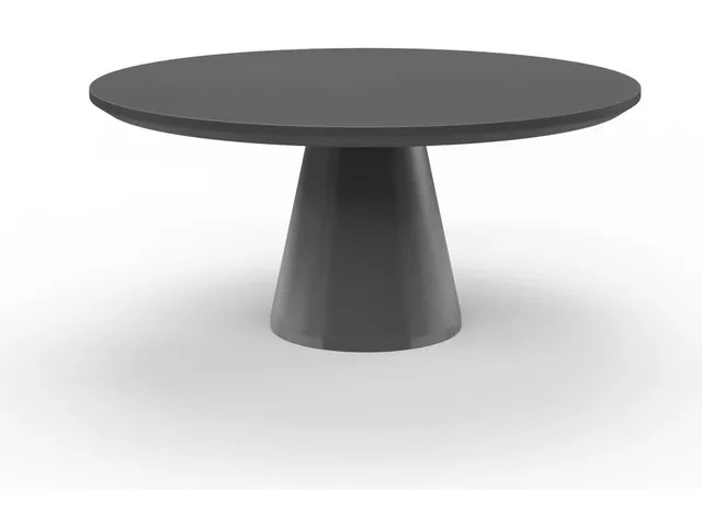 Dark Grey Pedestal Dining Table