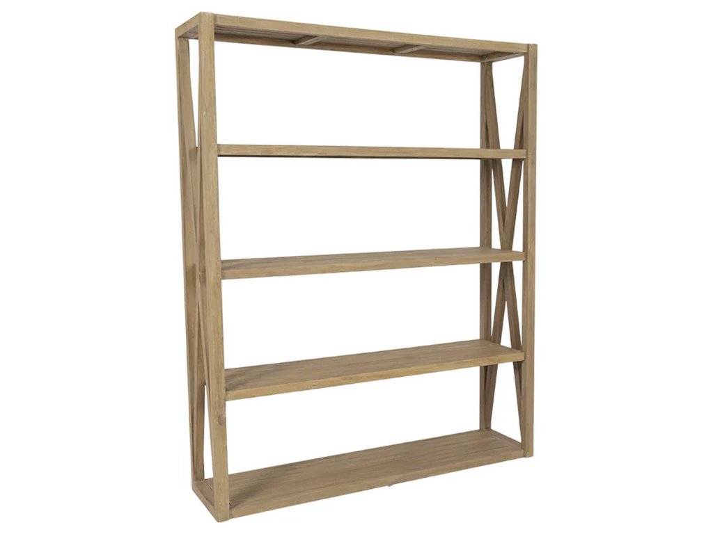 Coastal Teak X Bookcase - main image