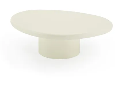 Sven Short Wooden Coffee Table in Rice