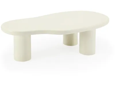 Sven Tall Wooden Coffee Table in Rice