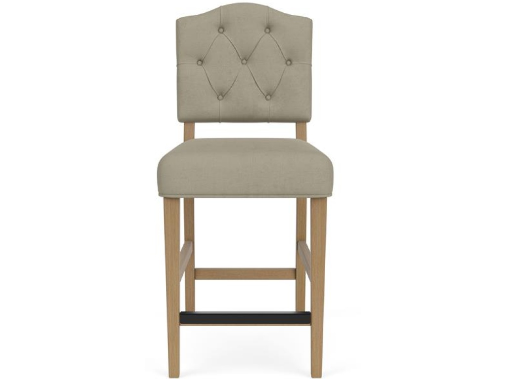 Button Tufted Upholstered Stool - image 2