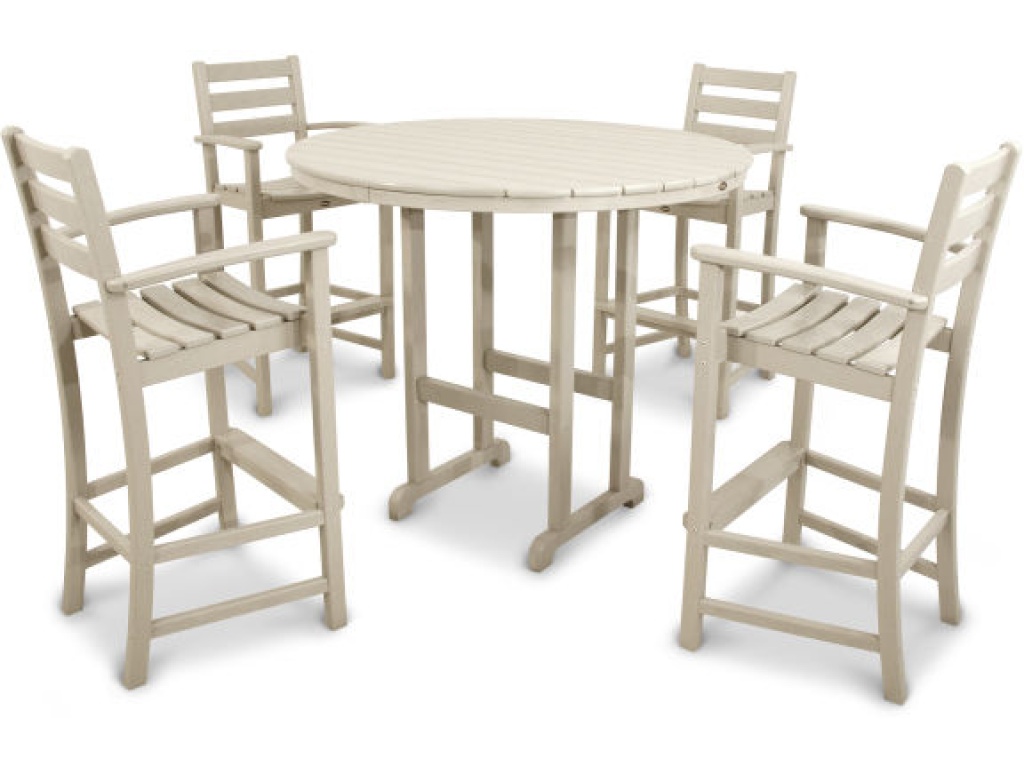 Trex Outdoor Furniture Monterey Bay 5-Piece Round Bar Set Bar & Counter Set, primary thumbnail