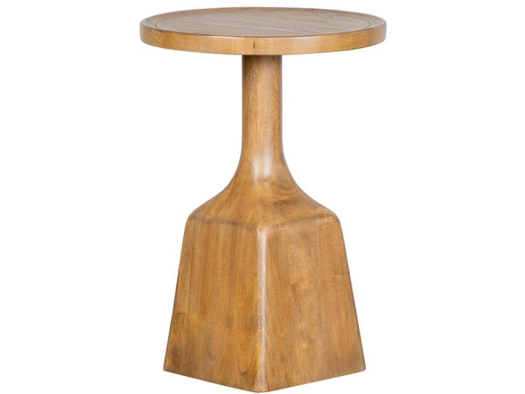 Round Pedestal Accent End Table - main image