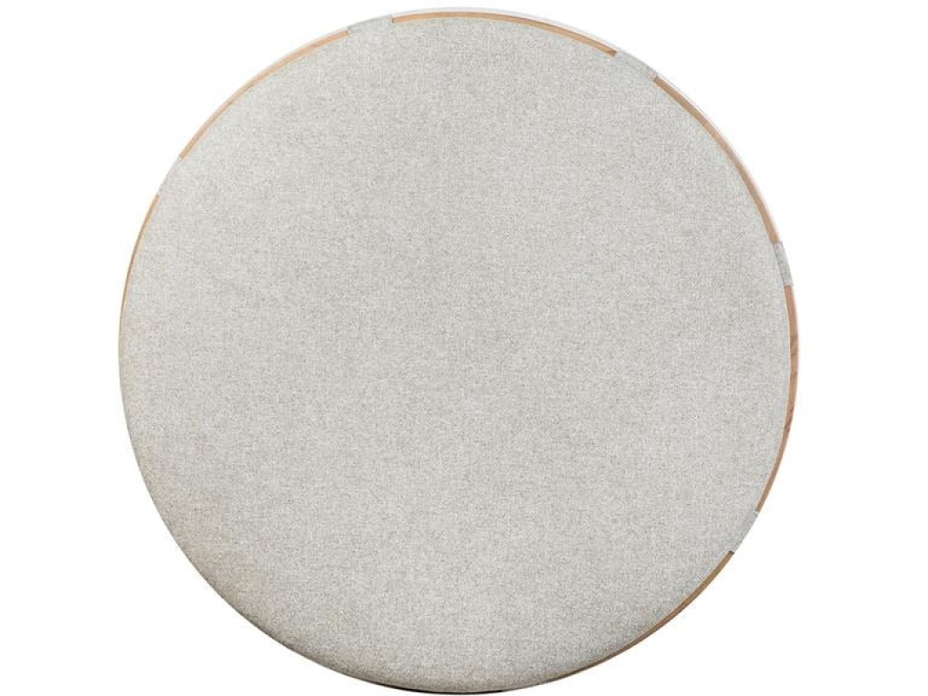 Round Cocktail Table with Grey Uph. Top and Casters - image 2
