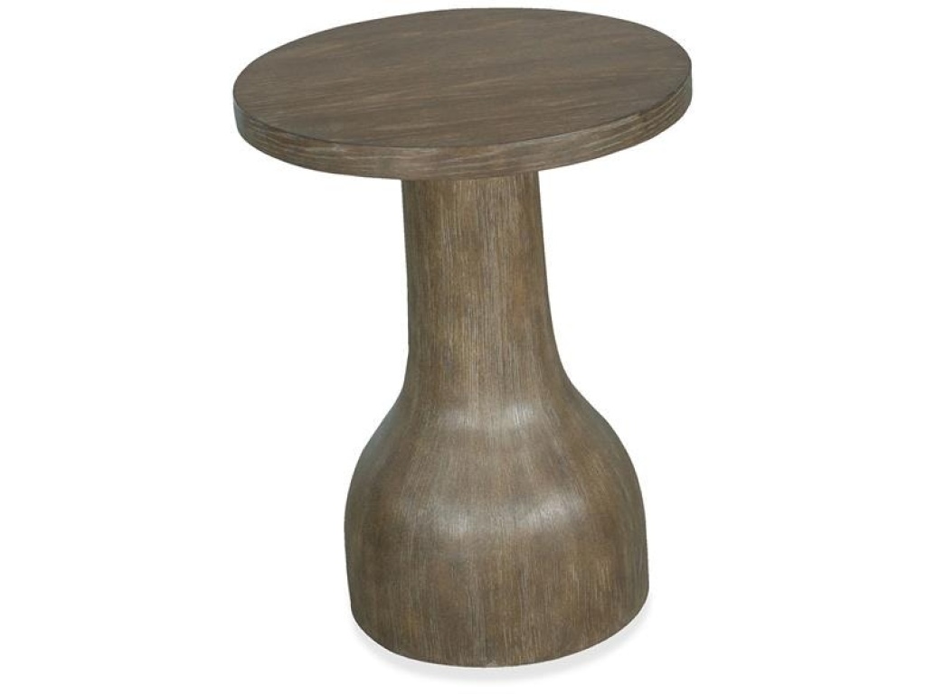 Wood Round Accent Table Base SU - image 3