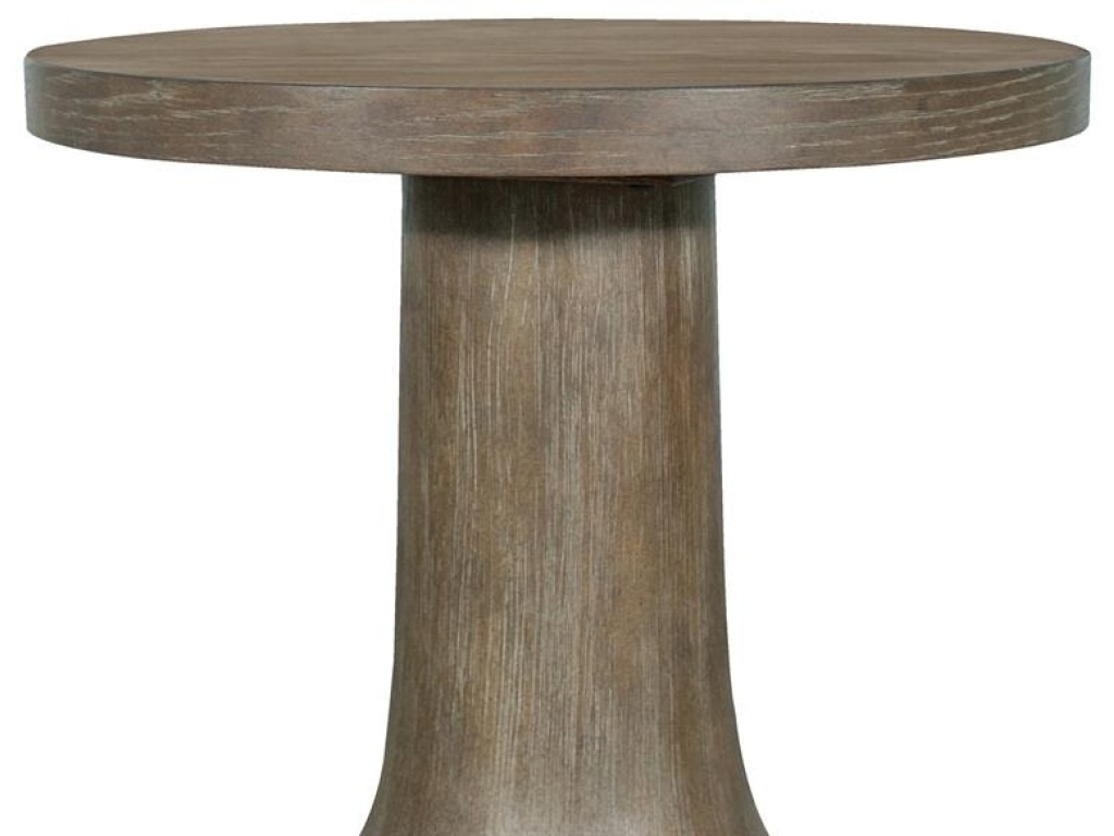 Wood Round Accent Table Base SU - image 4