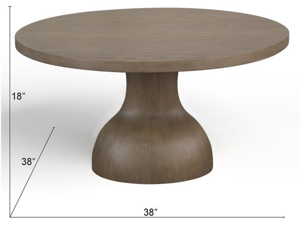 Wood Round Cocktail Table Base SU - image 1