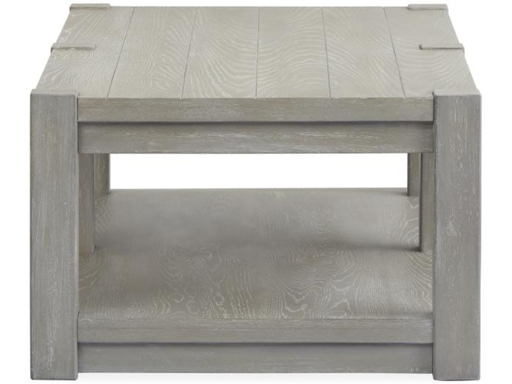 Rectangular Shelf Cocktail Table with Casters - image 4