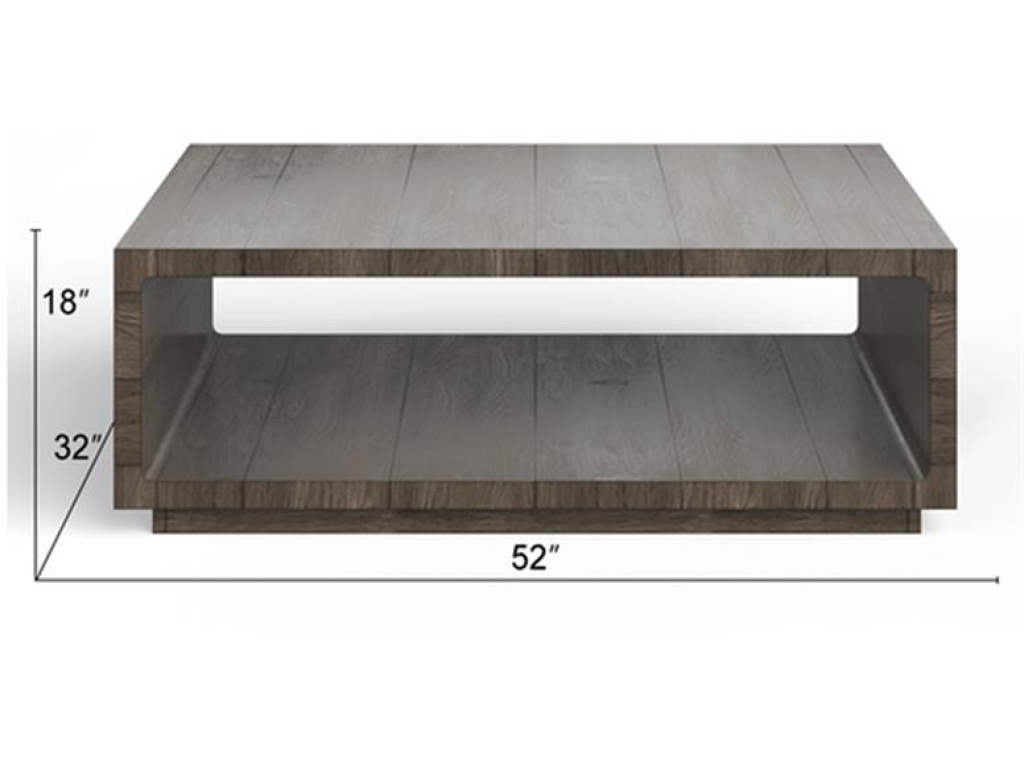 Rectangular Cocktail Table with Casters - image 1