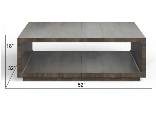 Rectangular Cocktail Table with Casters - Alternative View