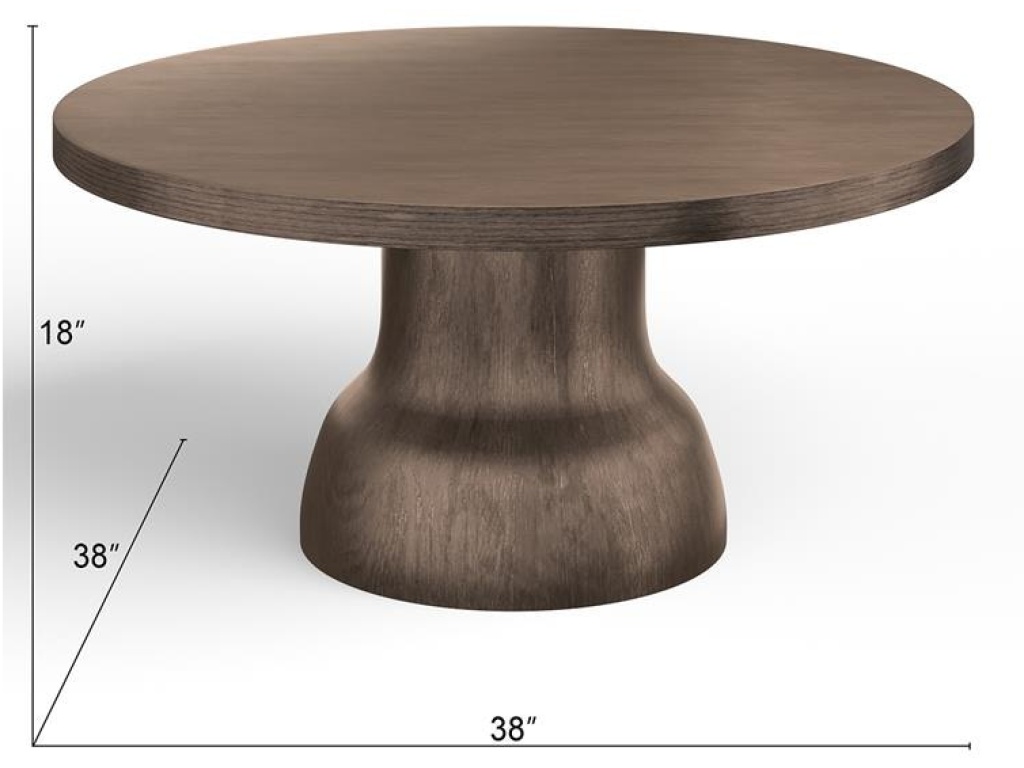 Wood Round Cocktail Table Base SU - image 1
