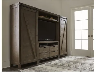 Taryn Entertainment Bridge in Rustic Grey