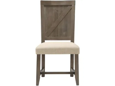 Taryn Wood Chair in Rustic Grey
