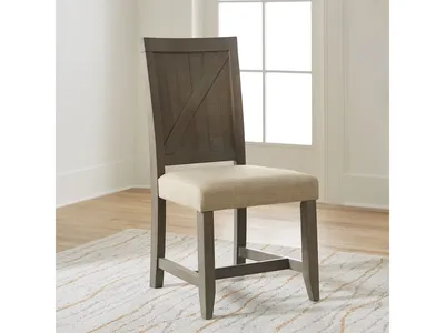 Taryn Wood Chair in Rustic Grey