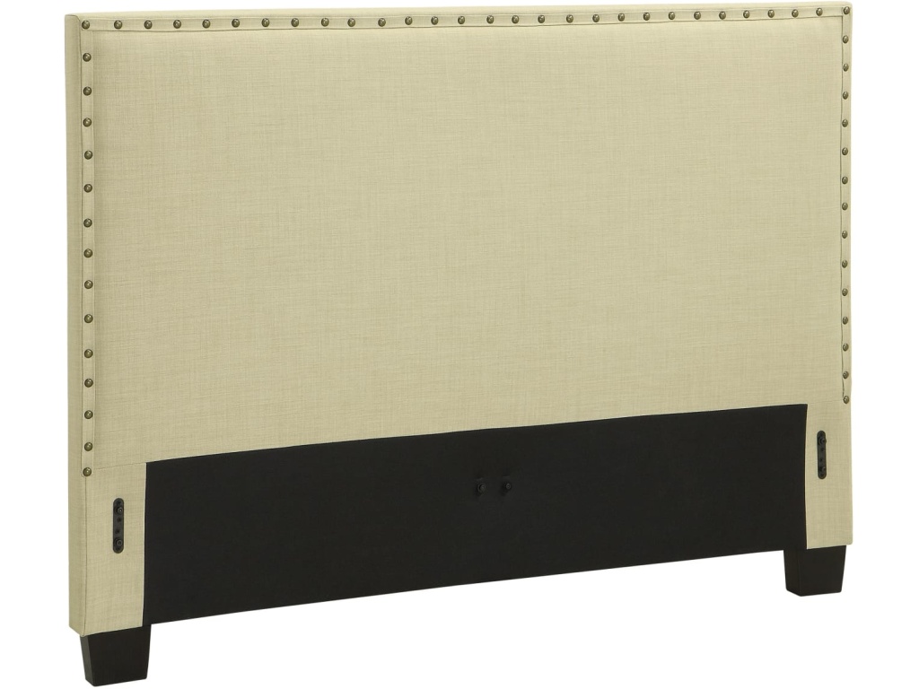 Tavel Nailhead Upholstered Headboard in Tumbleweed - image 3