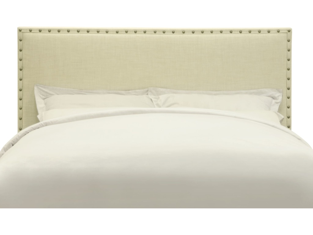 Tavel Nailhead Upholstered Headboard in Tumbleweed - image 4